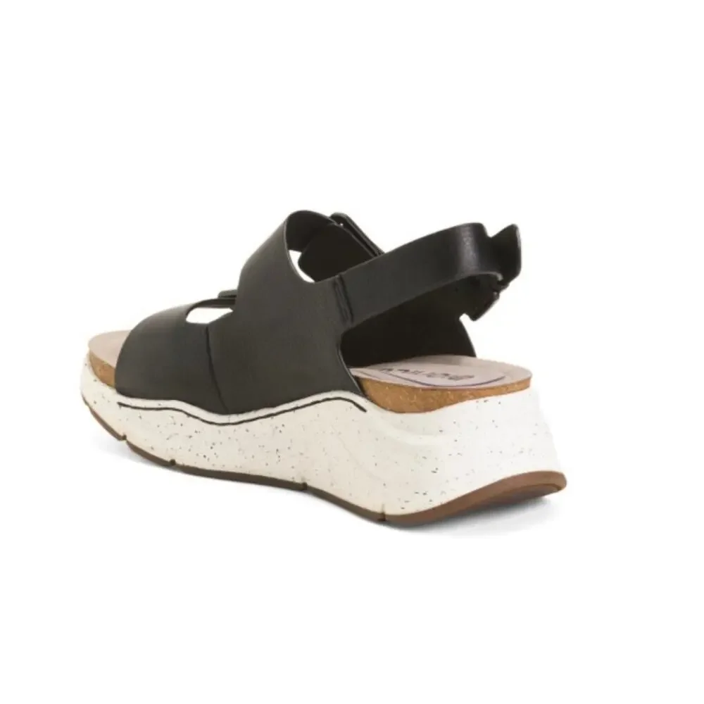 BIONICA | Womens Black Olin Leather Comfort Slingback Sandals NEW Size 11 Shoes